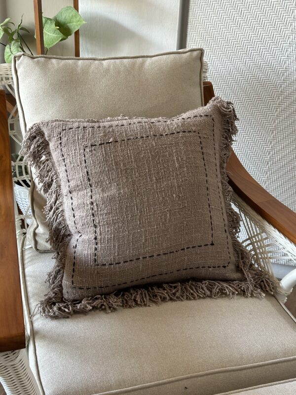 Cushion Cover with Fringe - Image 2