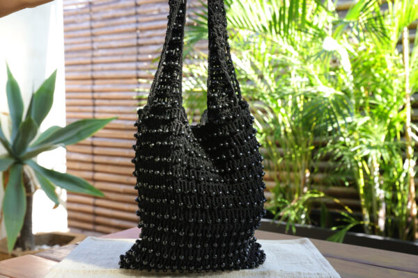 Crochet bag hand beaded - Image 3